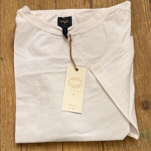 Super Soft Men's White Short Sleeve Tee